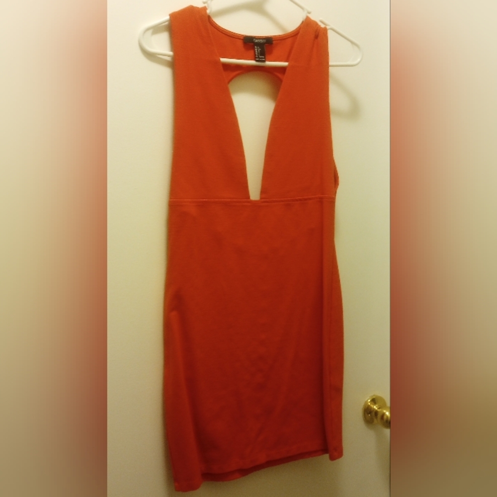Coral cocktail dress